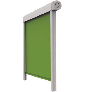 Schienengeführte Rollos für den Außenbereich