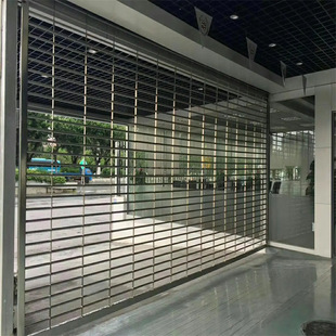 Roller shutter doors for public places