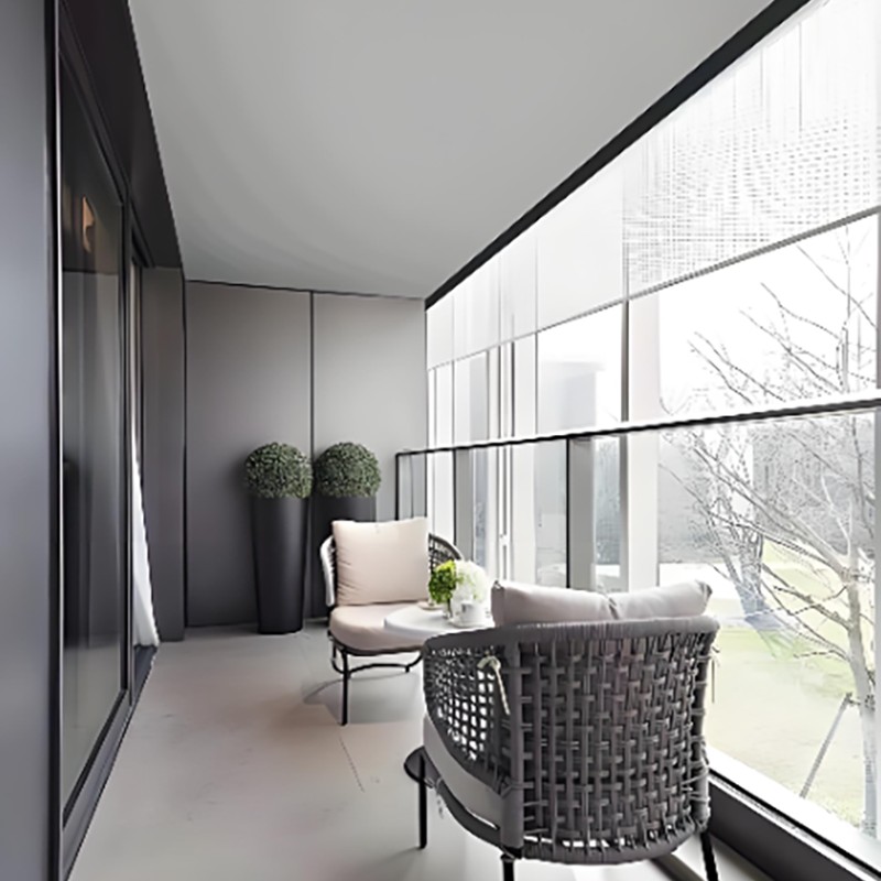 Schienenlose Außenrollos